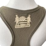 Next Level Apparel Next Level Soldier Solutions Army Green Graphic Tank Top with American Flag Photo 2