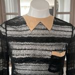 Opening Ceremony  Sheer Lace Blouse in Black, Size S Photo 3