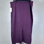 A New Day Purple Pencil Midi Skirt for Work Photo 2