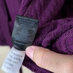 Torrid  Tie Front Hoodie Cardigan Open Front Waffle Knit‎ Purple Plus Size 1 Photo 6