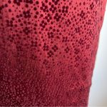 Manila Grace Silk Stretch Velvet Floral Dress Red Burgundy Made in Italy Medium Photo 7
