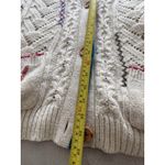 Sundance  Button Cable‎ Knit Cardigan XS Cream Beige Crochet Cotton Wool Sweater Photo 5