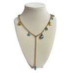 Pretty Little Thing  Gold Jewel Drop Charm Layered Belly Chain Photo 1