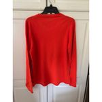 J Crew Collection Italian Cashmere Crewneck Sweater Bright Orange XL Photo 4