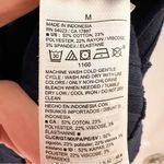 Old Navy Fitted Rib Knit Tie-Belt Long Sleeve Mini Polo Dress Navy Blue sz Med Photo 7