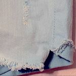 Torrid Distressed Aqua Blue Denim Raw Hem Jean Shorts Size 16 #10808883 Photo 7