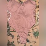 Victoria's Secret NWT  PINK Ribbed Stretch One Piece Bikini Swimsuit Size Large Photo 2