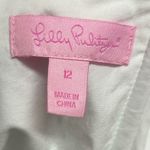 Lilly Pulitzer Dress Size 14 Maybell Strapless Blue White Striped Ruffle Detail Photo 7