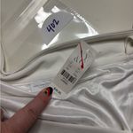 New York & Company Dress Size Large Cowl Draped Neck Stretch Sleeveless New White Photo 3