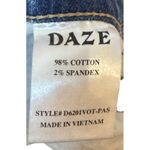 Daze Women's Jeans Splatter Straight Leg Frayed Hem Denim D6201VOT Photo 9