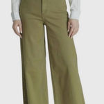NWT OAT New York High Rise Wide
Leg Pants Olive Size 8 Photo 0