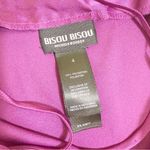 Bisou Bisou Satin Cowl Neck Y2K Strappy Tank Top Purple Size 4 Photo 2