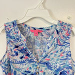Lilly Pulitzer Essie Sleeveless Top Breakwater Tint / Party Wave Women’s Size XS Photo 4