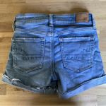 American Eagle  Outfitters Midi Distressed Denim Shorts 0 Photo 1