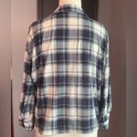 Eden & Olivia  Cropped Plaid Button-Up Shirt Photo 2