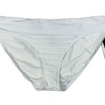 La Blanca SZ 16 Linea Costa Swim Bikini Bottoms Lined Foldover Waist White New Photo 0