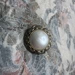 Dawn Joy Vintage Fashions Granny Core Retro Brocade Dress w/ Pearl Buttons Sz MD White Size M Photo 7