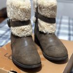 UGG Blayre Buckle Boots Size 7 Shearling Suede Leather Photo 1
