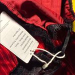 TOIKEEOI Elegant Red Lace Trim Chemise size large Photo 2