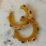 Kurt Geiger NWOT Kurt  Orange Hoop Earrings Photo 3