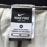Nike PRO Dark Grey Sweater Knit Printed Spandex Dri-Fit Workout Leggings Photo 8