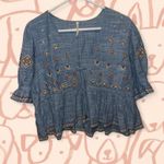 Free People  Tallulah Embroidered Blouse Photo 1