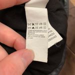 Lucky Brand  Core Leather Moto Jacket Women Medium TwoTone Brown Black Biker Coat Photo 7