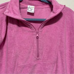 Aerie  Offline Bright Pink Terrycloth Quarter Zip Photo 2