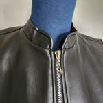 Star City Clothing Faux Black Leather Zipper Vest Photo 1