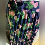 LuLaRoe  Deanne Navy Pink Floral Maxi Wrap Skirt Photo 1