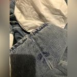 Stitching Puff Sleeve Dress Women's Denim Dresses Blue Size L Photo 10