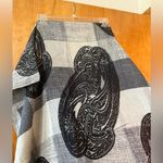 Talbots  Paisley Scarf Abstract Blocks All-Over Print 100% Cotton Office Travel Photo 4