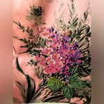 Dolce & Gabbana 100% Authentic  Floral Pink Silk Print Midi Length skirt IT 44 Photo 4