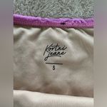 Kortni Jeane  textured orchid daisy tied up top with matching bottoms size small Photo 4