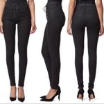 J Brand x Steph_Shep 25” Black Vendetta High Rise Lace Up Skinny Jeans Photo 1