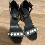 J.Crew Collection wool tweed Jeweled Strappy Sandals Size 7 Made In Italy Photo 1