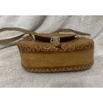 Handmade Leather Saddle Bag Hand Tooled Tan “Acapulco” Buckle Close Boho Western Purse Photo 4