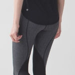 Lululemon  |‎ Pace Rival Crop Herringbone Black Heathered 22" | Women's 6 Photo 0