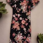 Lovely Cecy Floral Ruffle Top Stretchy Dress Juniors Size L Large Photo 0
