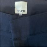 Ecru Stretch cotton-blend trousers - Midnightblue Size 4 Photo 3