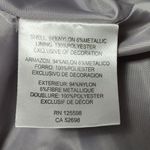 Ellen Tracy silver metallic lace fit and flare sleeveless dress size 14 Photo 6