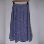Gap  Blue White Polka Dot Button Down‎ A Line Midi Skirt Size 2 Photo 1