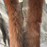Vintage Rallee Leather Fox Fur Coat Sz L Chocolate Brown Thermolite Maximalism Size L Photo 14