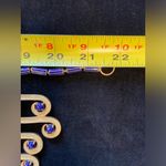 Stella & Dot  Blue Enamel and gold tone‎ Pendant necklace. Statement piece! Photo 6