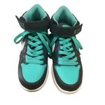 Nike High Top Sneakers Black Teal White Pink Youth Size 4Y Women’s Size 5.5 Photo 2