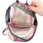 Jansport  Gray Pink Floral Mini Backpack Photo 4