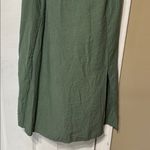 Paper Crane Green Sheath Midi Dress Side Slit Size Medium C 15” W 14” L 37” Photo 4