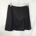 Brooks Brothers  Size 6P Wool Mini Skirt Pleated Career Solid Black Petite 986‎ Photo 1