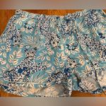 Printfresh x Anthropologie Pajama Shorts Blue Cheetah print size Large Photo 3