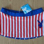 Playboy New  Patriotic Swimsuit Skirt Cover Up Large Stretchy Photo 0